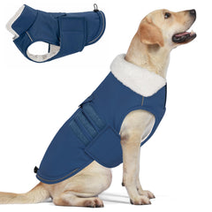 Mklhgty manteau chien hiver chaud et imperméable pour sorties hivernales.