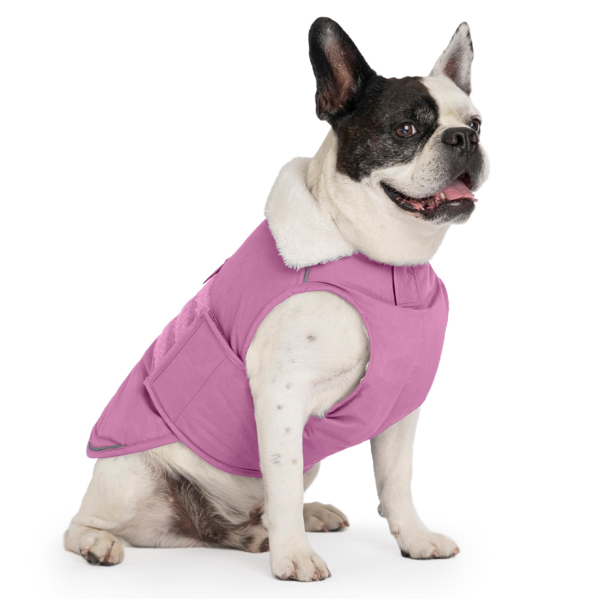 Mklhgty manteau chien hiver lilas, guide des tailles pour un bon ajustement.