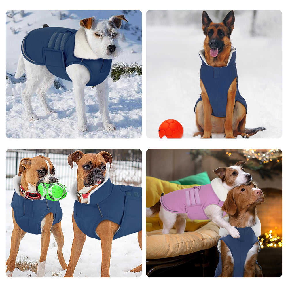 Mklhgty manteau chien hivernal tailles disponibles, adapté à petits et grands chiens.
