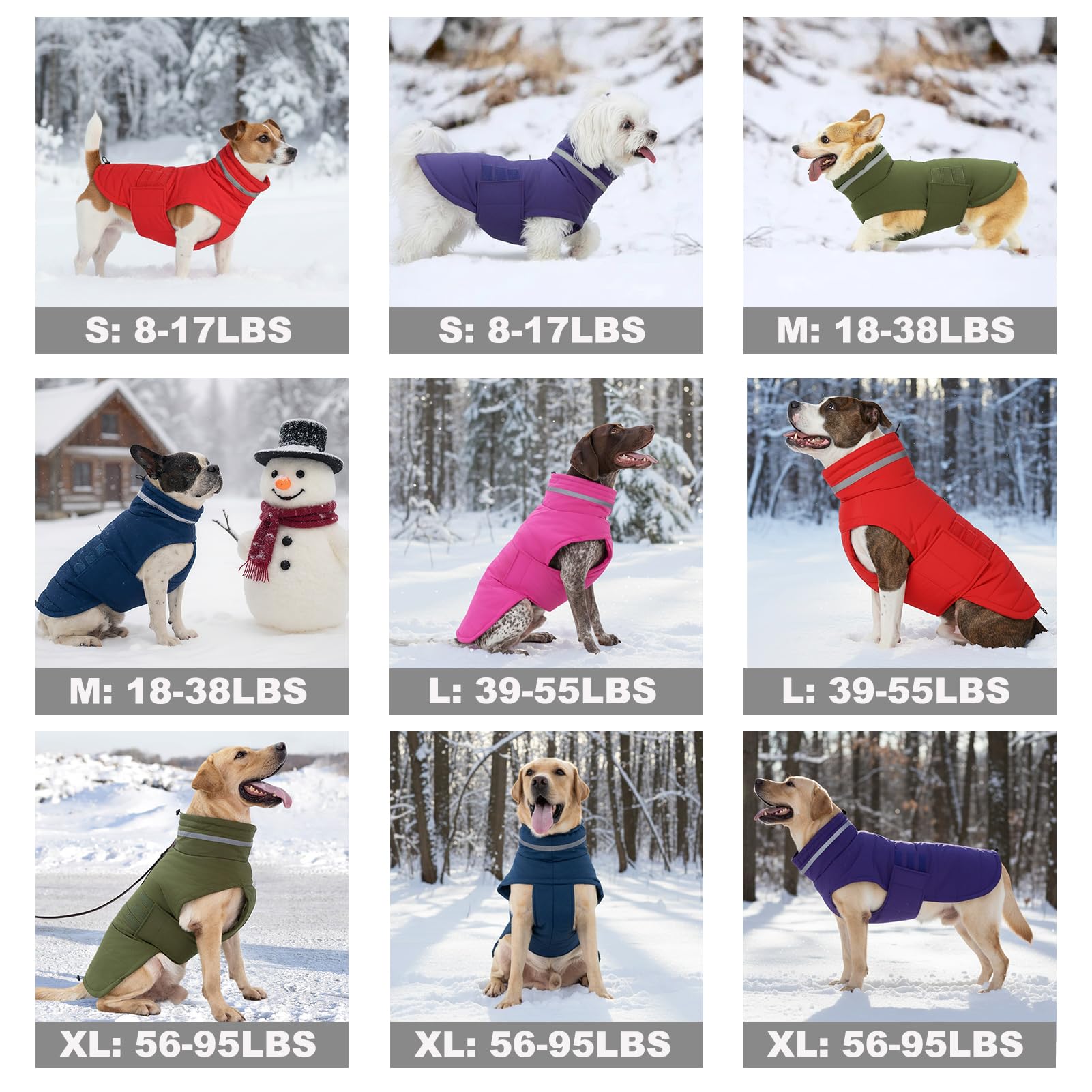Mklhgty manteau chien imperméable grands rose xl vue dos couverture et coupe
