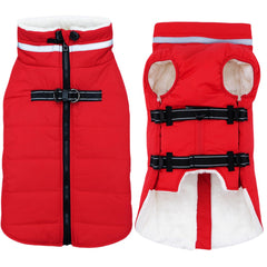 Mklhgty manteau chien petit avec doublure polaire chaude