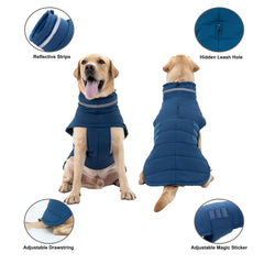 Mklhgty manteau chien réfléchissant pour plus de visibilité nocturne en bleu XL.