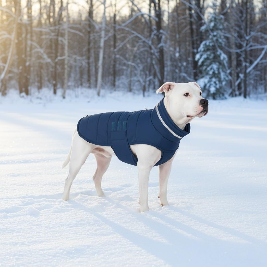 Mklhgty manteau chien utilisation quotidienne bleu XL, pratique et fiable.