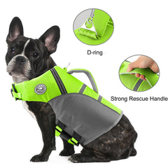 Poignée de sauvetage Mklhgty sur gilet chien facilite le sauvetage rapide.