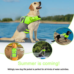 Veste sécurité Mklhgty pour chien à la plage, flottabilité fiable pendant les baignades.