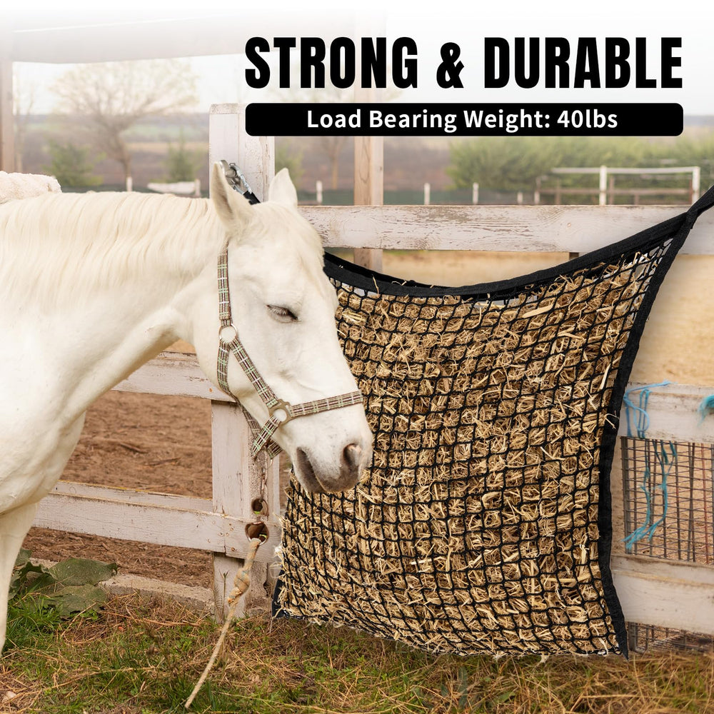 MKO SHUN filet polyvalent pour chevaux et autres animaux, réduction des pertes de foin.