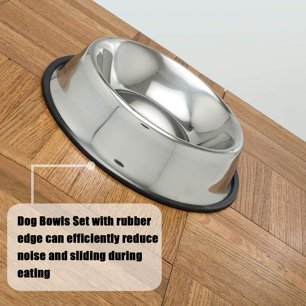 Bol Mlife inox capacité 470 ml, idéal pour nourriture ou eau.