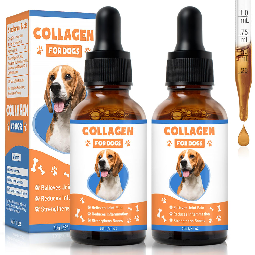 MNQAXZ Collagène chien – bouteille gouttes pour mobilité potentielle