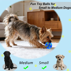 Balle puzzle friandises Mnubsrva bleu, encourage exploration et entraînement.