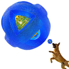 Jouet Mnubsrva balle ludique bleu, stimule curiosité et récompenses pendant le jeu.