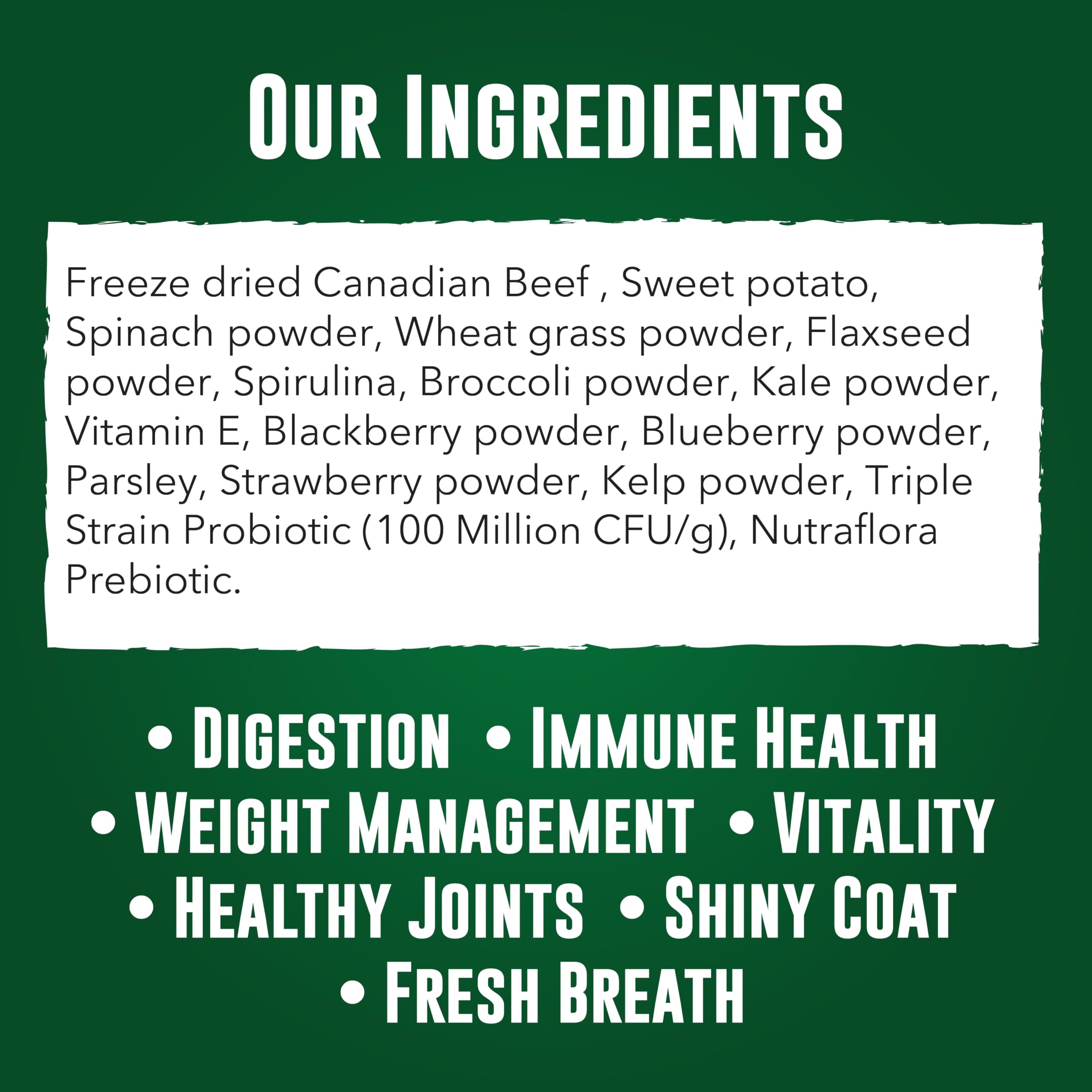 Mo' Greens compatible croquettes et pâtée, usage pratique.