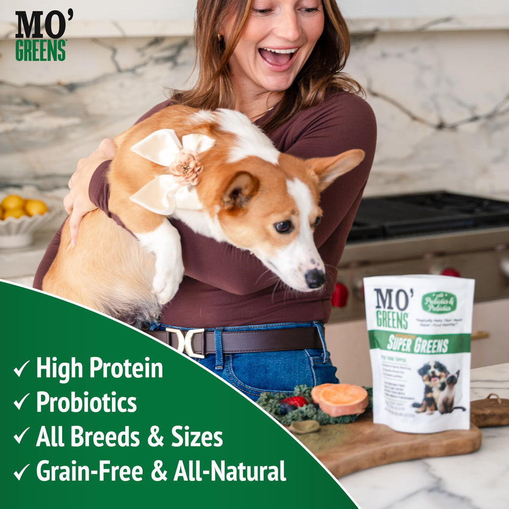 Mo' Greens vitamines et minéraux soutiennent énergie et immunité.
