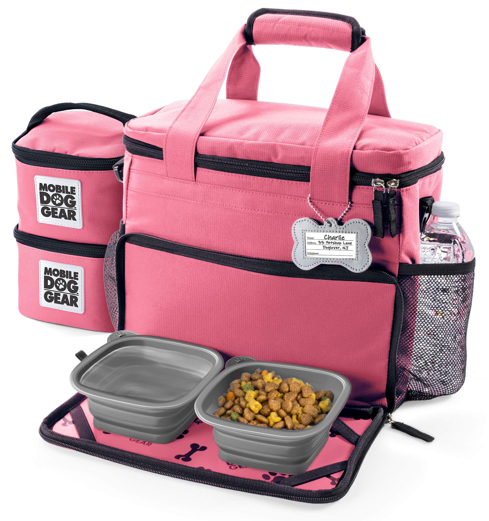 Mobile Dog Gear Week Away intègre un tapis de repas pour maintenir les zones propres.