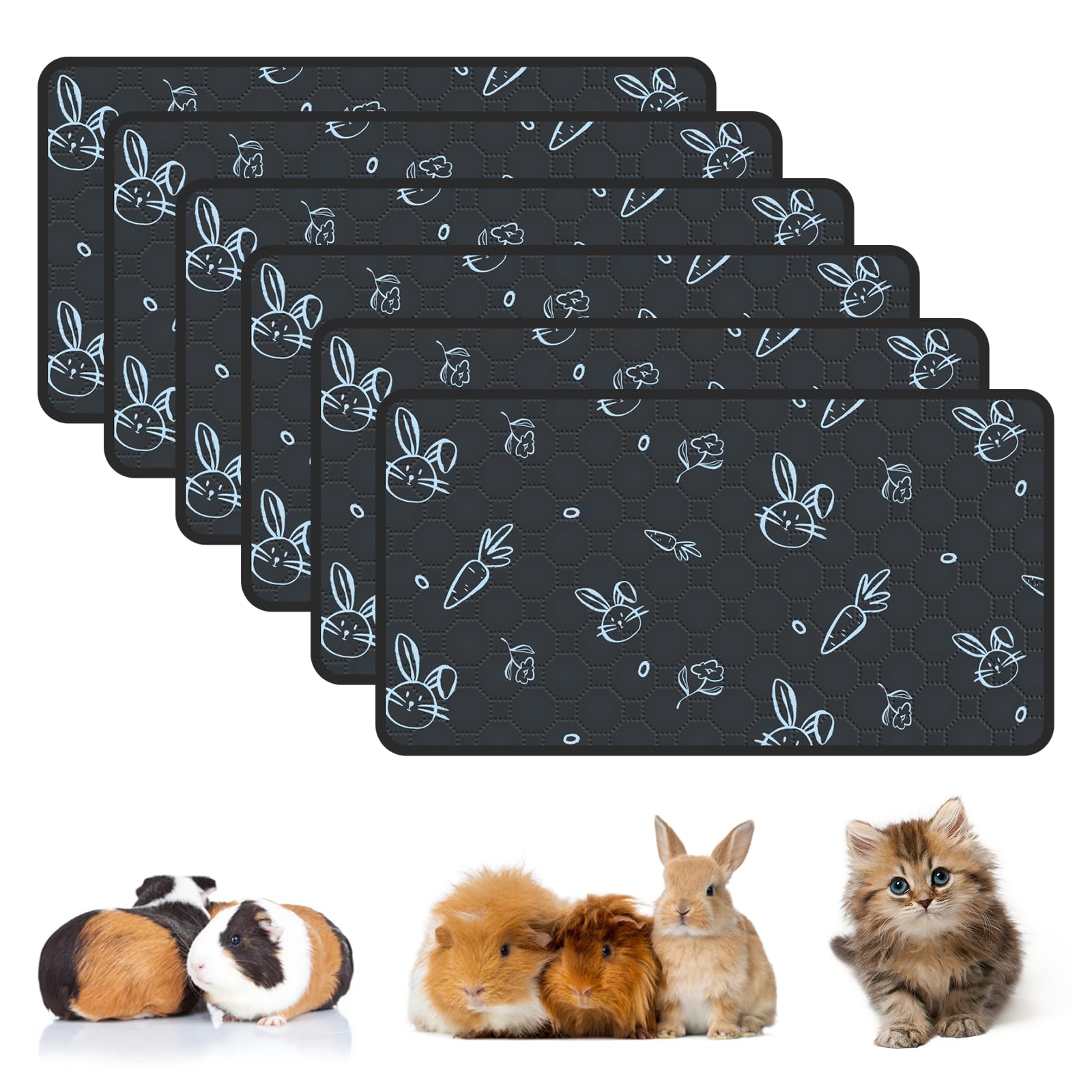 ModesLab: couche-cage cobaye absorbante 16x30, surface douce et confortable.