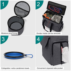 Modoker bols en silicone pliables, rangement facile et lavable.