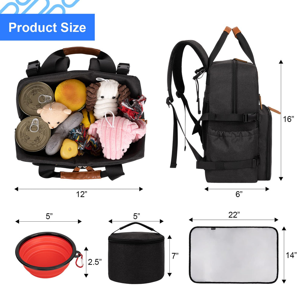 Modoker Dog Travel Bag – deux contenants alimentaires de 3 L chacun