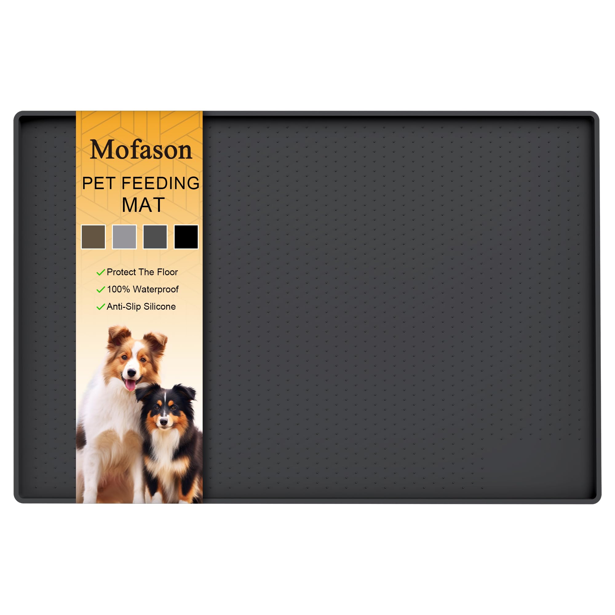 Tapis d’alimentation Mofason imperméable pour chien, protège le sol.