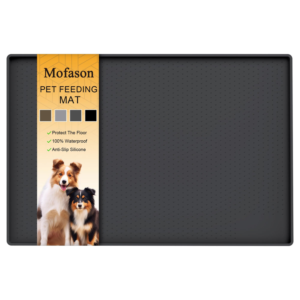 Tapis d’alimentation Mofason imperméable pour chien, protège le sol.