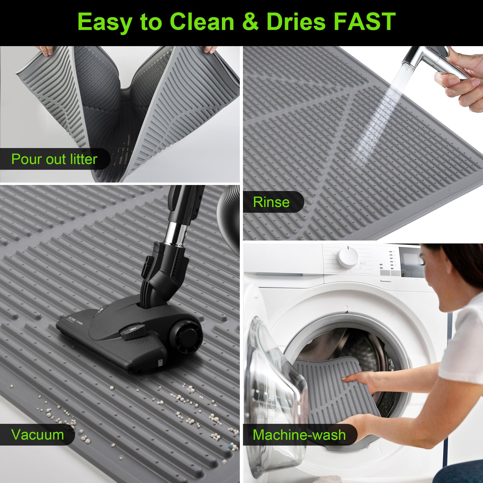 Mofason tapis-litiere-grand-format-28x20 offre une large zone de protection.