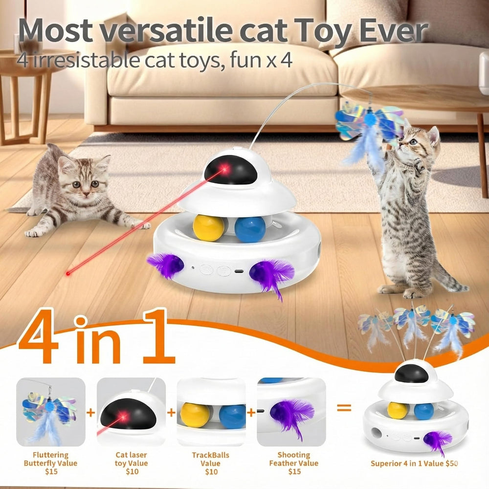 MOHAYA boules sur piste: poursuites et jeux d’adresse pour chats.