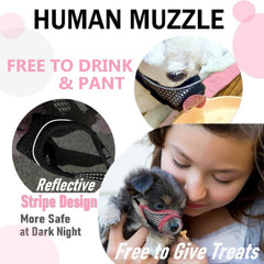 MoiiLavin Muzzle padding doux protège le nez et évite les frottements.