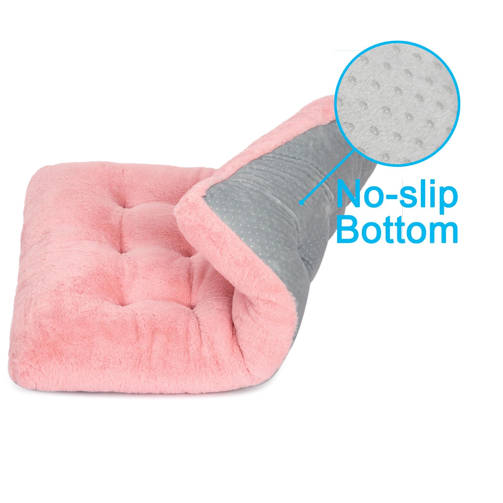 MOIRIG lit chien en kennel rose, douillet et pratique.