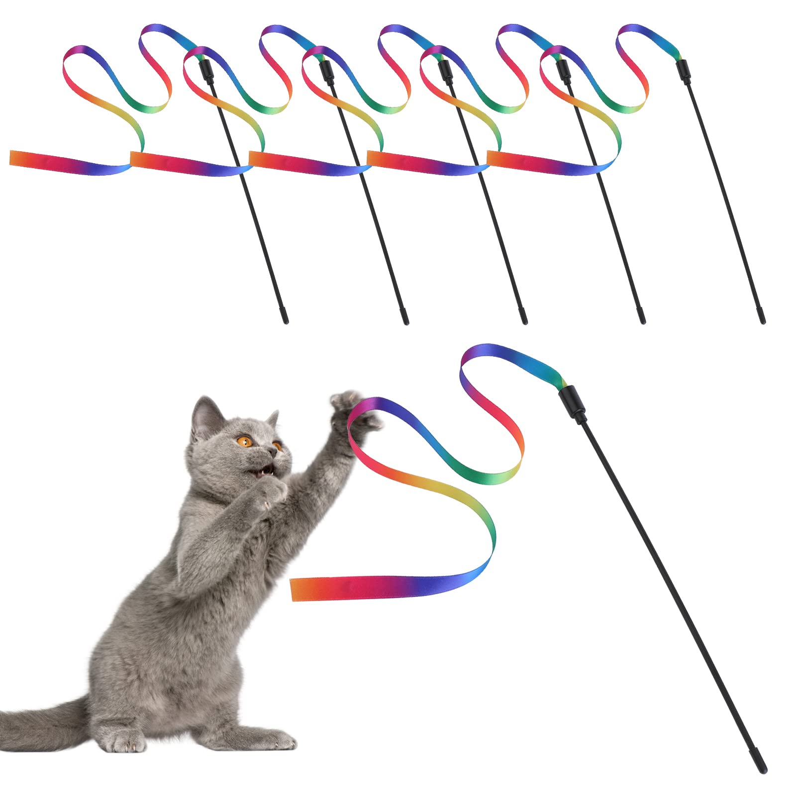 Molain baguette chat interactif stimule l instinct de poursuite et l activité physique