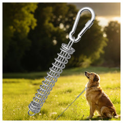 Ressort MOLANZ pour attache-chien entre laisse et câble, amortit les tirages.