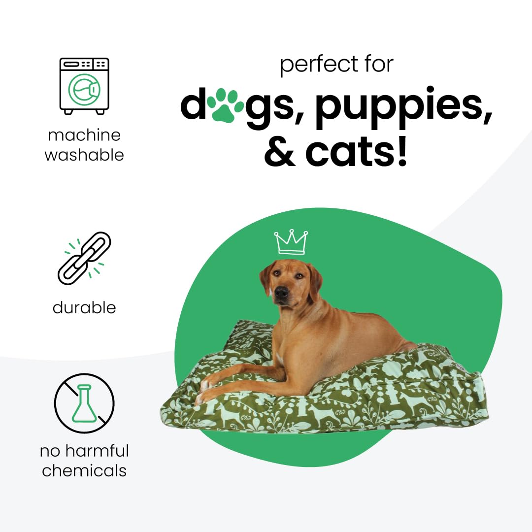Housse Molly Mutt berceau pour chien, design durable et écologique.
