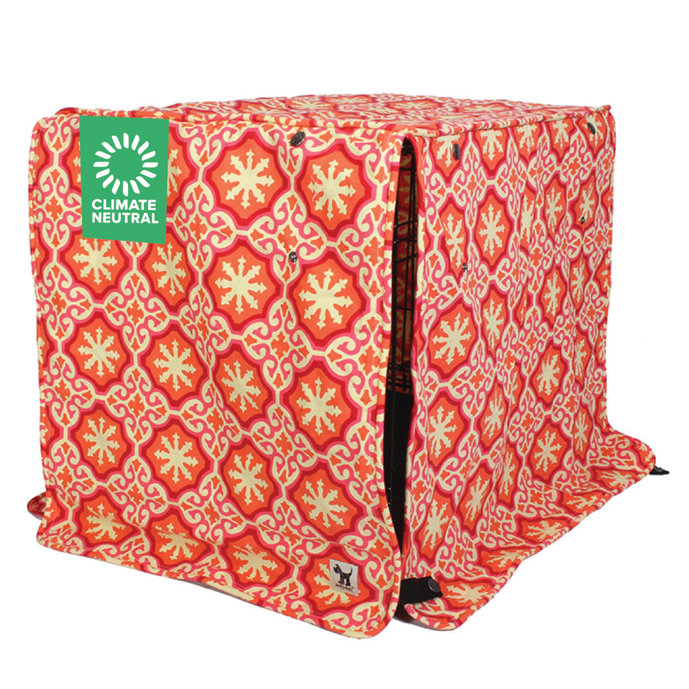 Housse Molly Mutt pour caisse chien Papillon offrant intimité et confort.