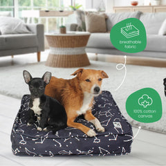 Housse Molly Mutt 27x52 pour matelas crib Rocketman-impression, adaptée à un grand chien.