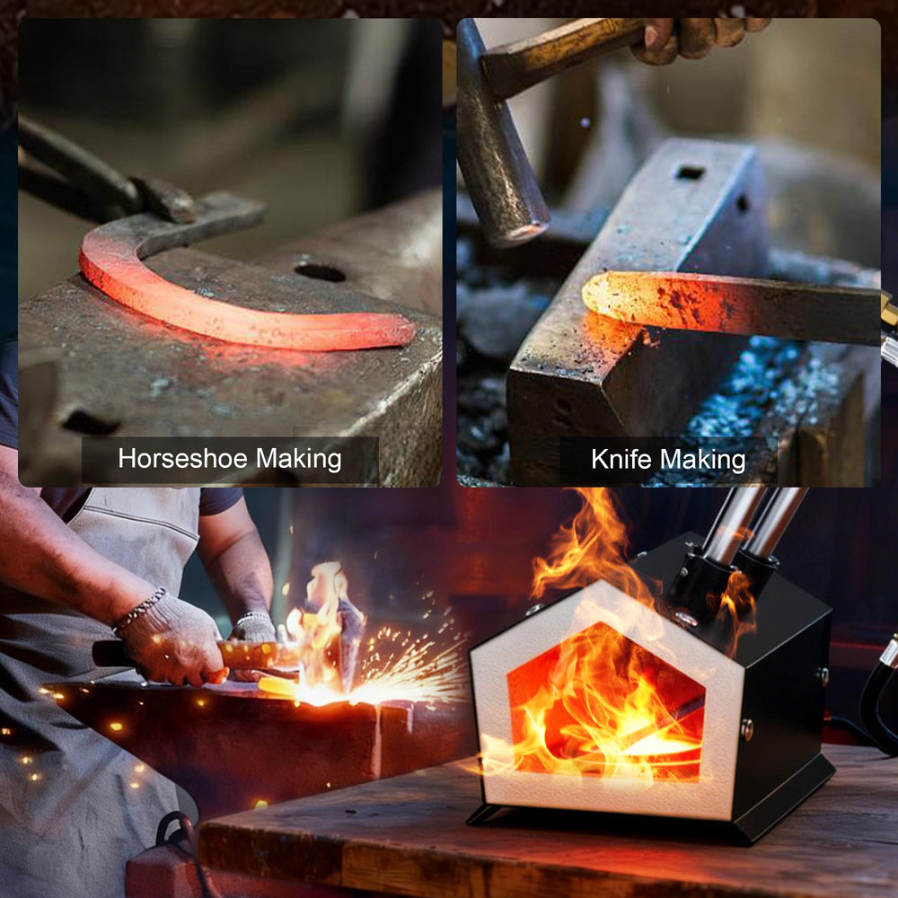 Exemples d'applications: forge de couteaux et pièces métalliques