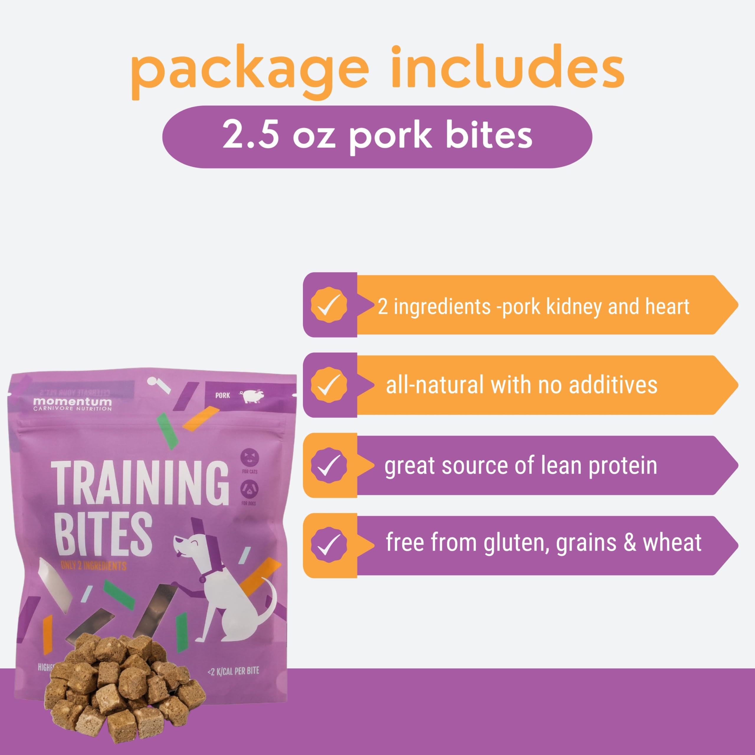 Momentum Carnivore Nutrition Bouchees-Petites-Formation-obeissance : ideales pour les sessions d'entrainement.