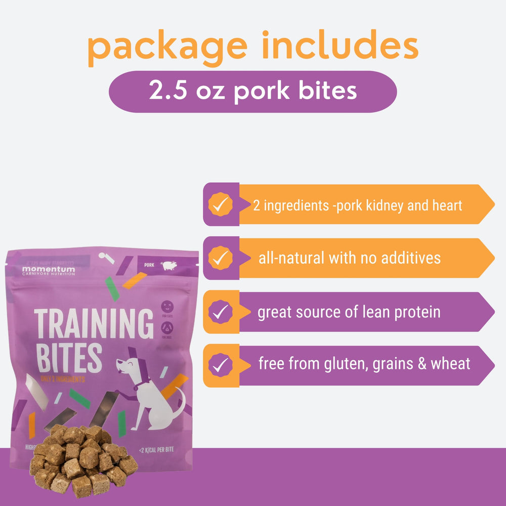 Momentum Carnivore Nutrition Bouchees-Petites-Formation-obeissance : ideales pour les sessions d'entrainement.