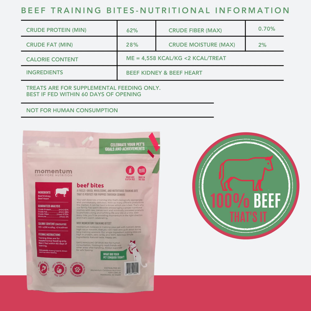 Momentum Carnivore Nutrition – sachet fermé préserve fraîcheur et saveur