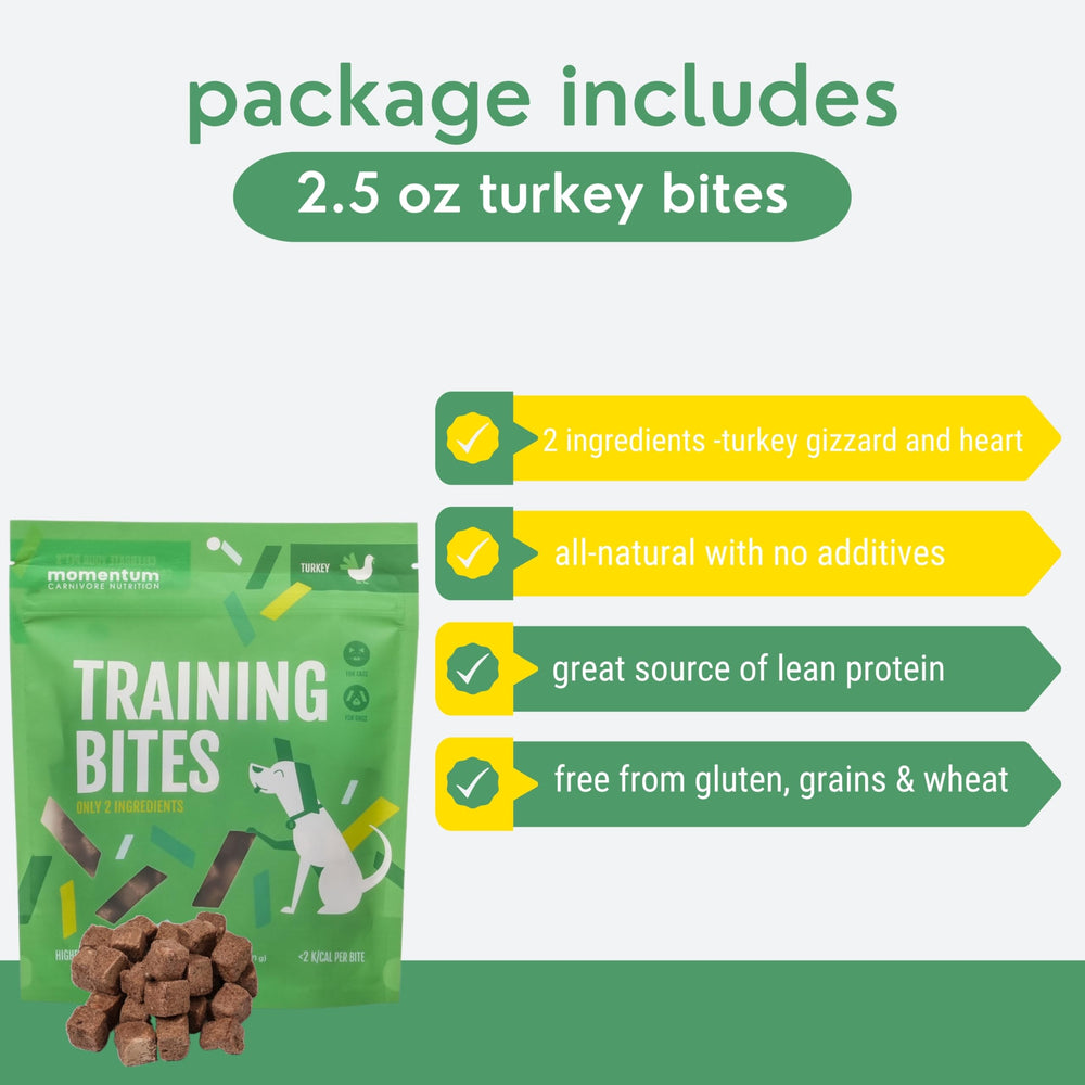 Momentum Carnivore Nutrition – utilisation en entraînement et récompense canines