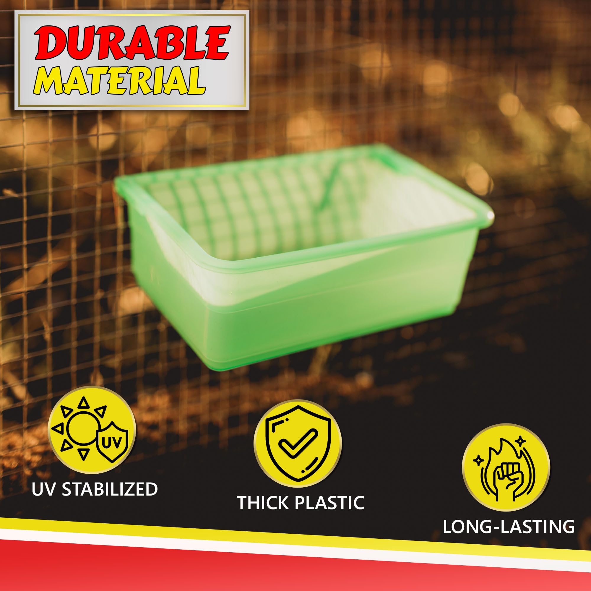 Abreuvoir cage Mon Poulet Prefere, sans BPA et durable