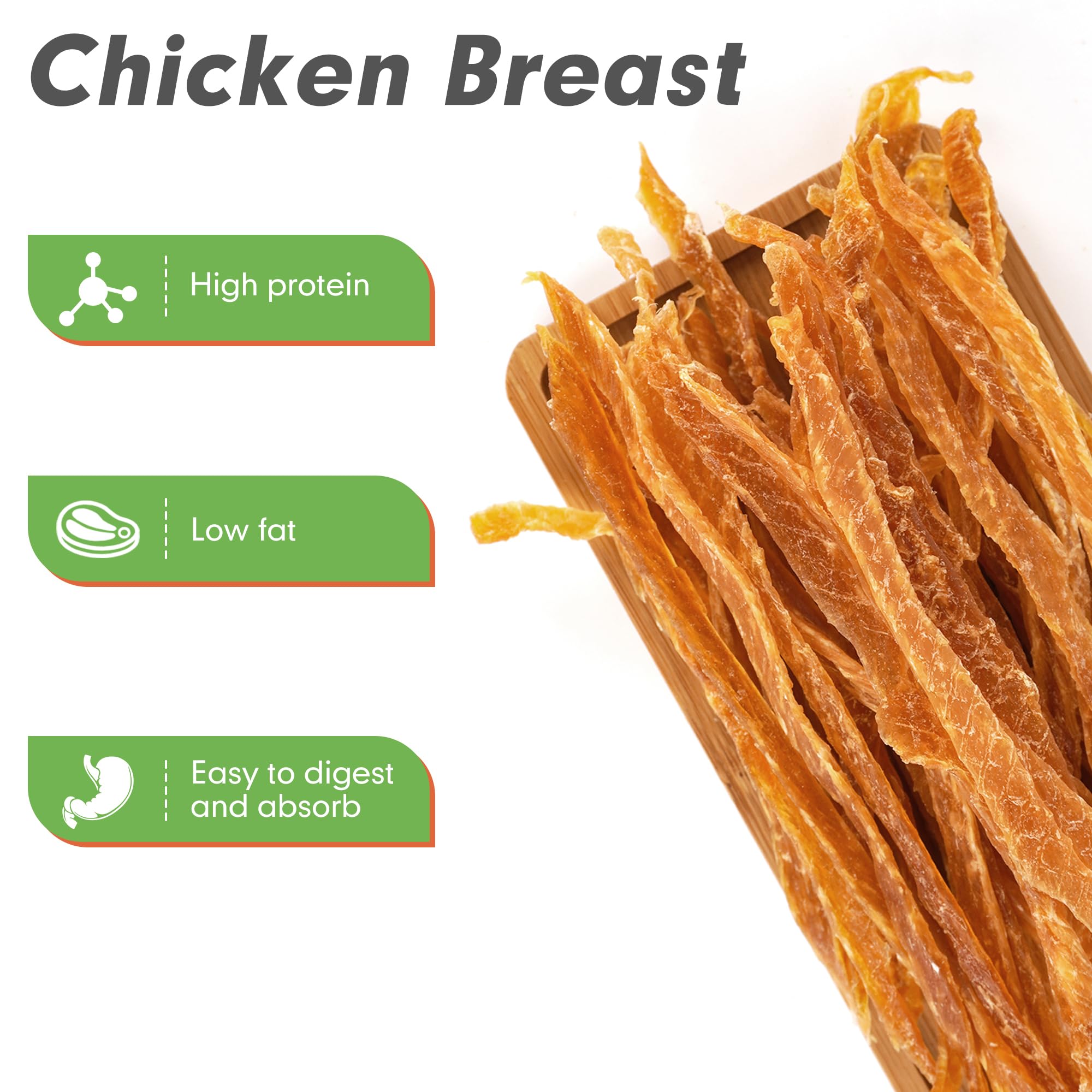 MON2SUN bâtonnets poulet pour petites races, faciles à mâcher.