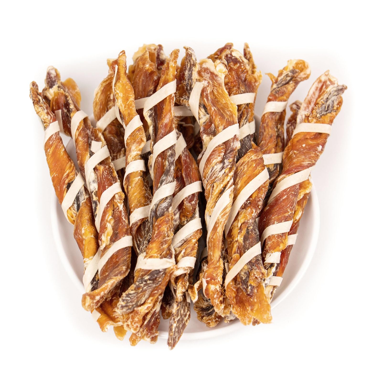 MON2SUN friandises pour chien, bâtons torsadés saveur poulet, récompense pratique et savoureuse.
