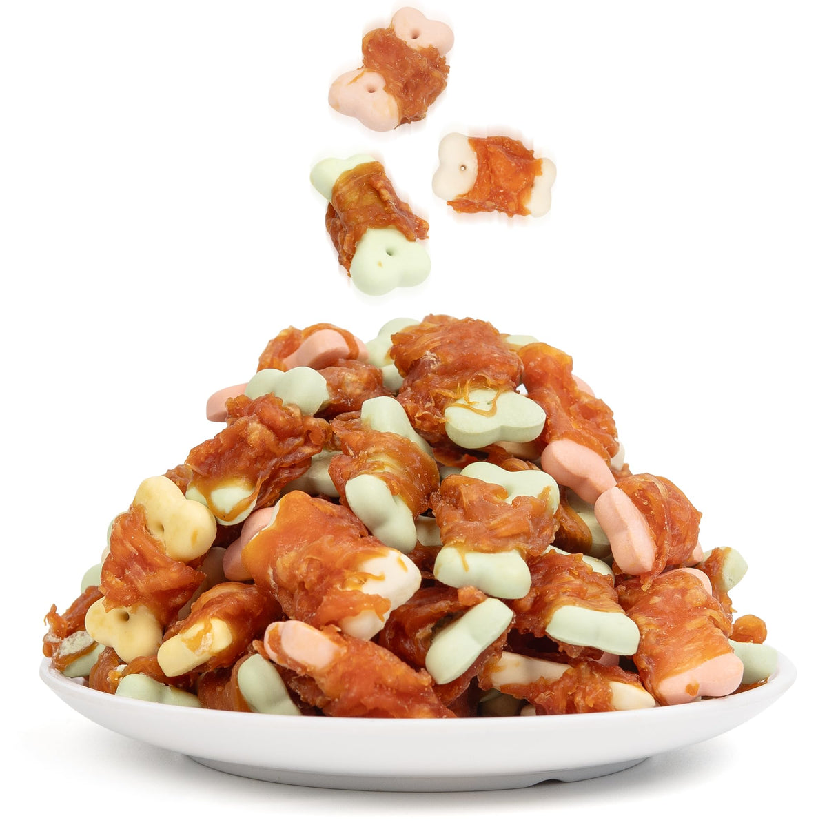 MON2SUN biscuits poulet enrobes petits chiens, recompense savoureuse pour l'entraînement