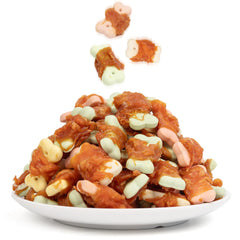 MON2SUN biscuits poulet enrobes petits chiens, recompense savoureuse pour l'entraînement