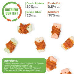 MON2SUN biscuits poulet vitamines, soutien potentiel pour énergie et peau