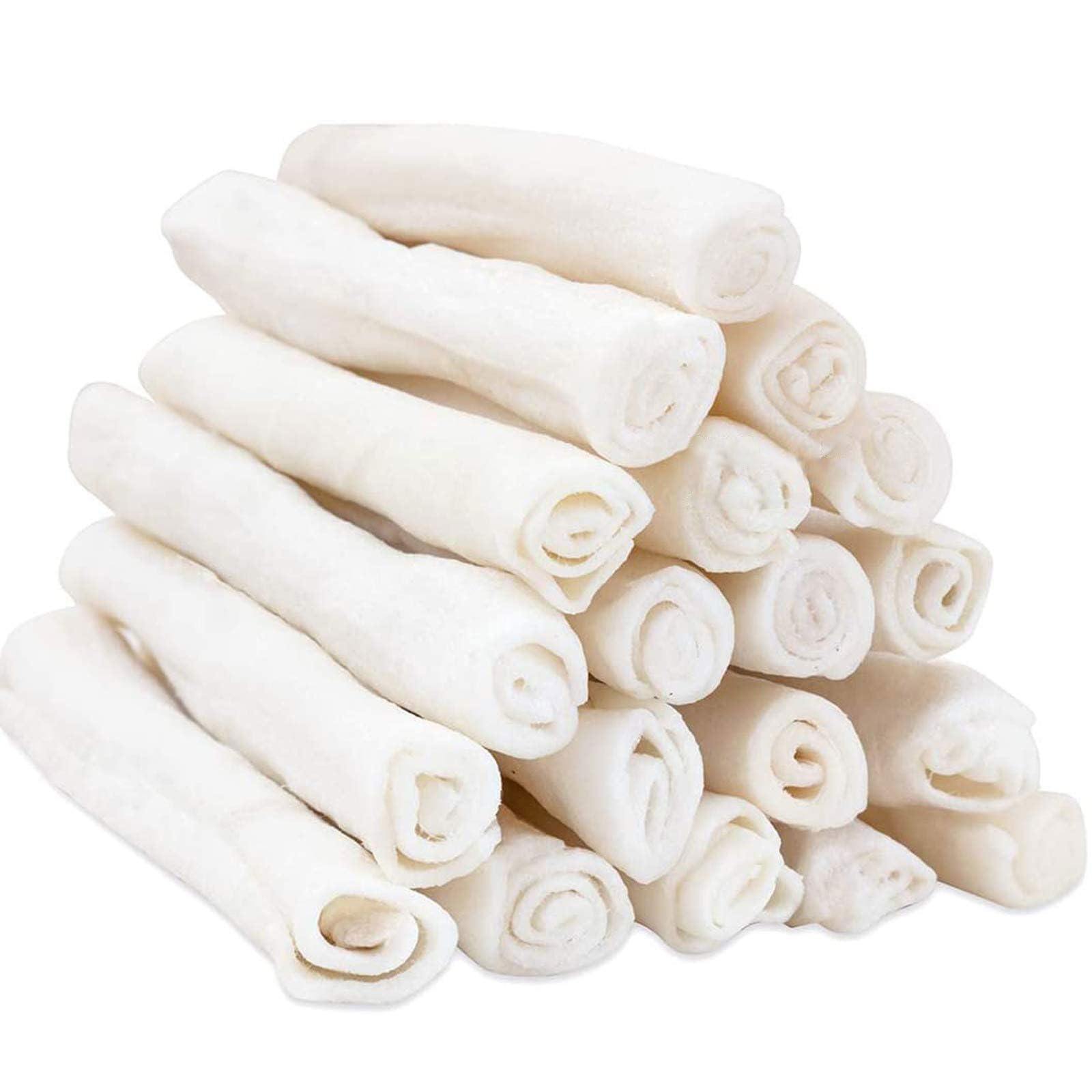 MON2SUN Rouleaux Rawhide 6,5 pouces pour chiots – morsure durable et sûr.