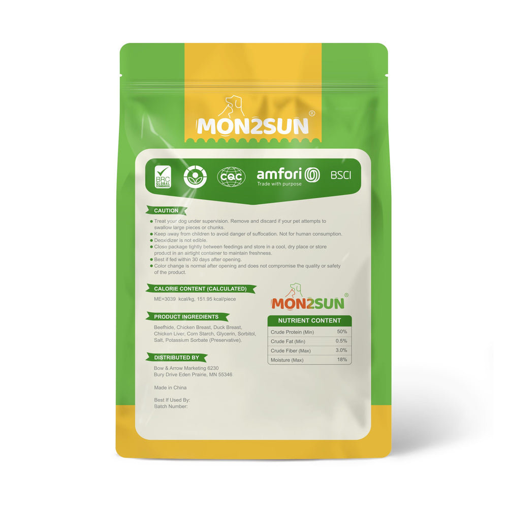 MON2SUN emballage pratique de 500 g avec 10 pièces faciles à partager.