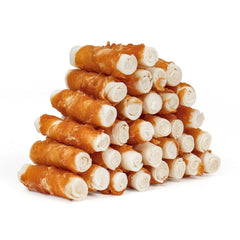 MON2SUN friandise chien enveloppe poulet cuir cru 2-5 pouces pour petites races.