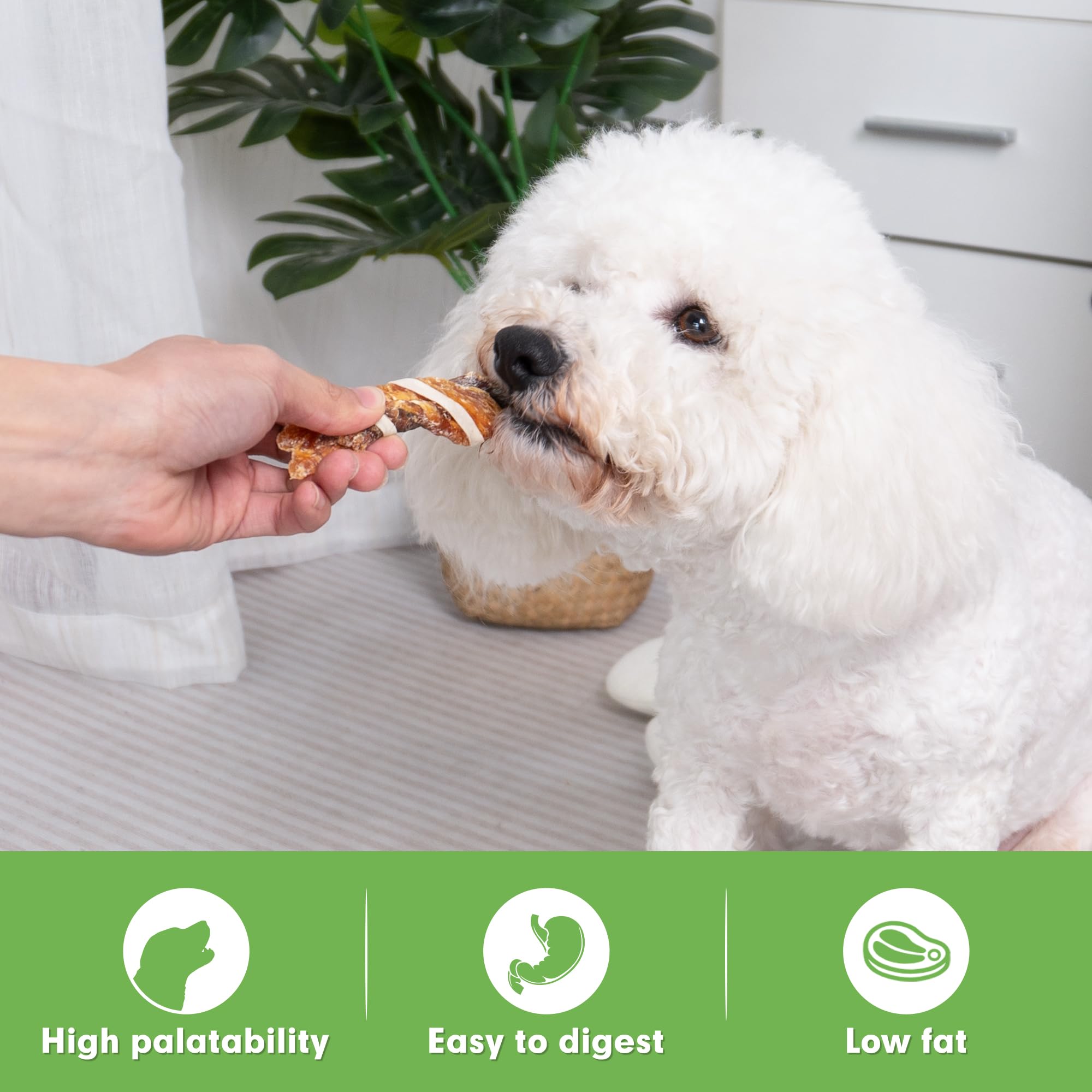 MON2SUN friandises pour chiens petits, saveur poulet, récompense facile à offrir.