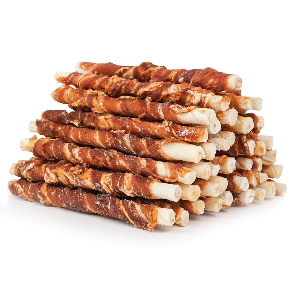 Friandises MON2SUN cuir brut canard 5 pouces, parfaites pour chiots et petits chiens.