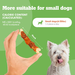 MON2SUN ingrédients poulet et canard sans cuir cru pour chiens.