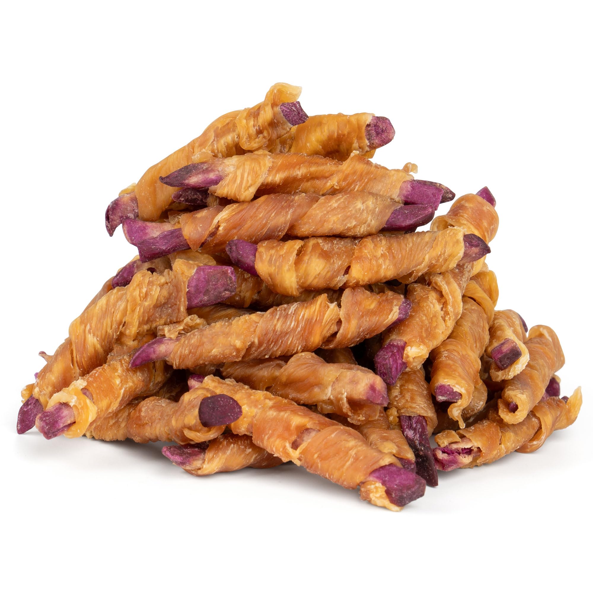 MON2SUN: poulet enrobé patate douce violette, récompense savoureuse pour petits chiens.