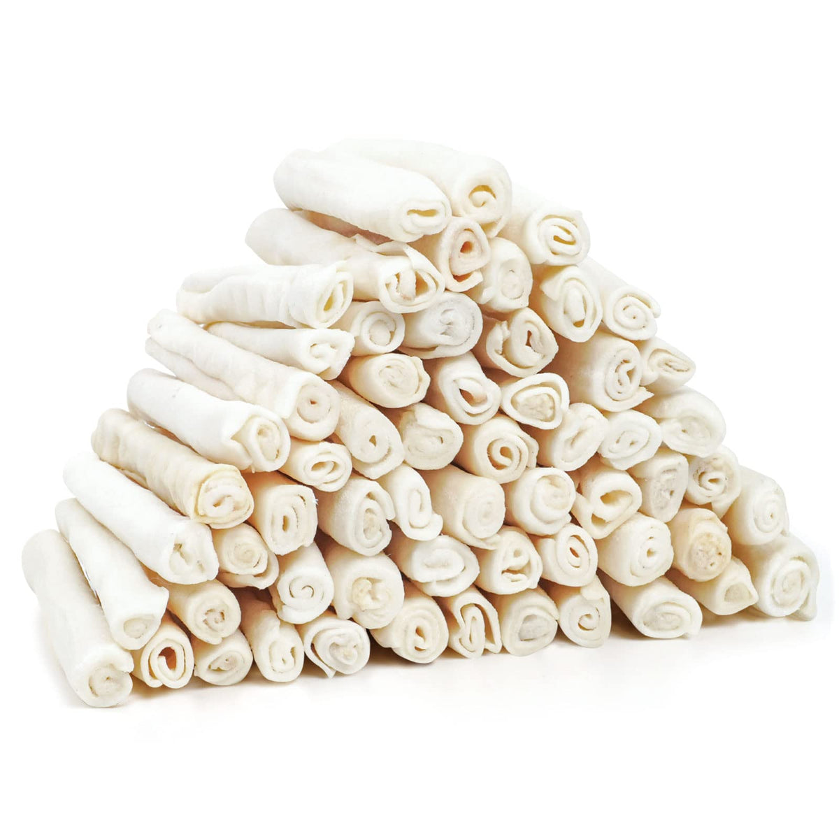 MON2SUN Rouleaux en cuir brut pour petits chiots, texture naturelle favorisant la mastication